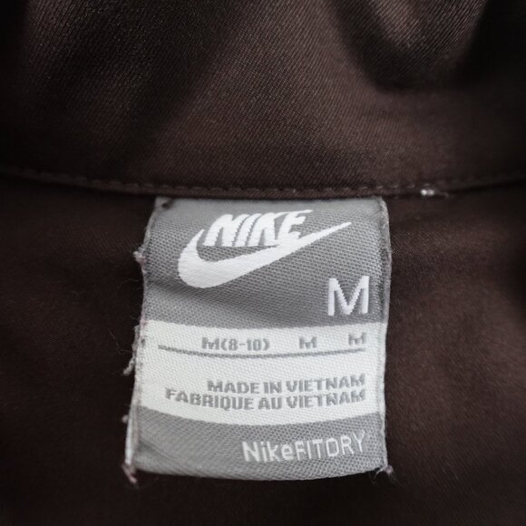 Vintage Nike Track Jacket Women's Medium (8-10) Dryfit Spellout Swoosh Logo Y2K - Picture 3 of 10